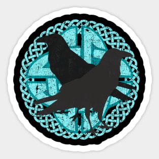 Huginn Muninn Aqua Sticker